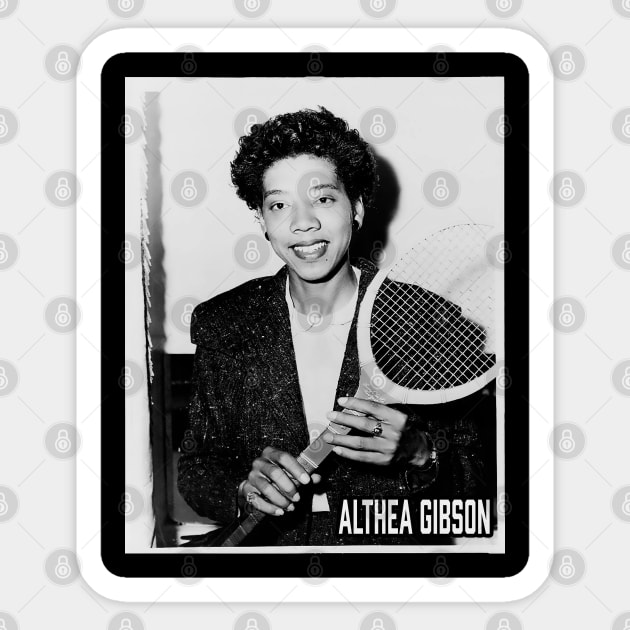 Althea Gibson Sticker by UrbanLifeApparel
